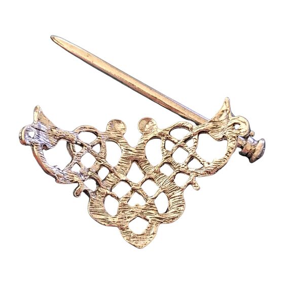 Celtic Knot Hair Slide or hairpin Silver Alloy Nordic Viking Barrette Hair Tie - Picture 6 of 6